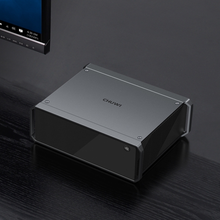 CHUWI CoreBox i5 Mini PC, 16GB+256GB Win10 Home System Intel Core i5-8259U  Quad-core up to 3.8GHz, Support WiFi, Bluetooth, HDMI, SATA HDD, RJ45 (Grey)