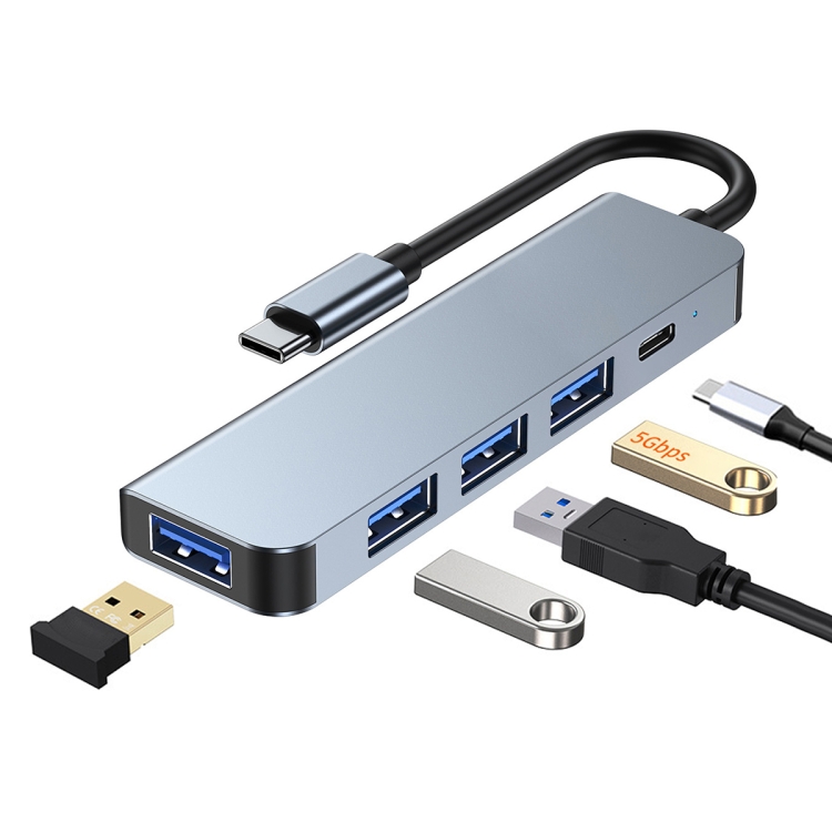 BYL-2301 5 in 1 USB-C / Type-C to USB Multifunctional Docking Station ...