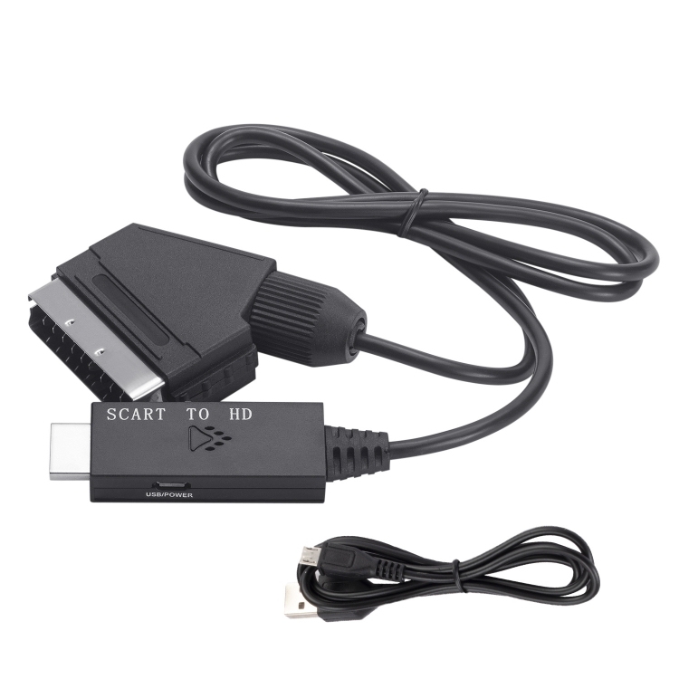 Péritel vers câble HDMI Adaptateur vidéo Péritel vers convertisseur HDMI  Adaptateur péritel vers HDMI