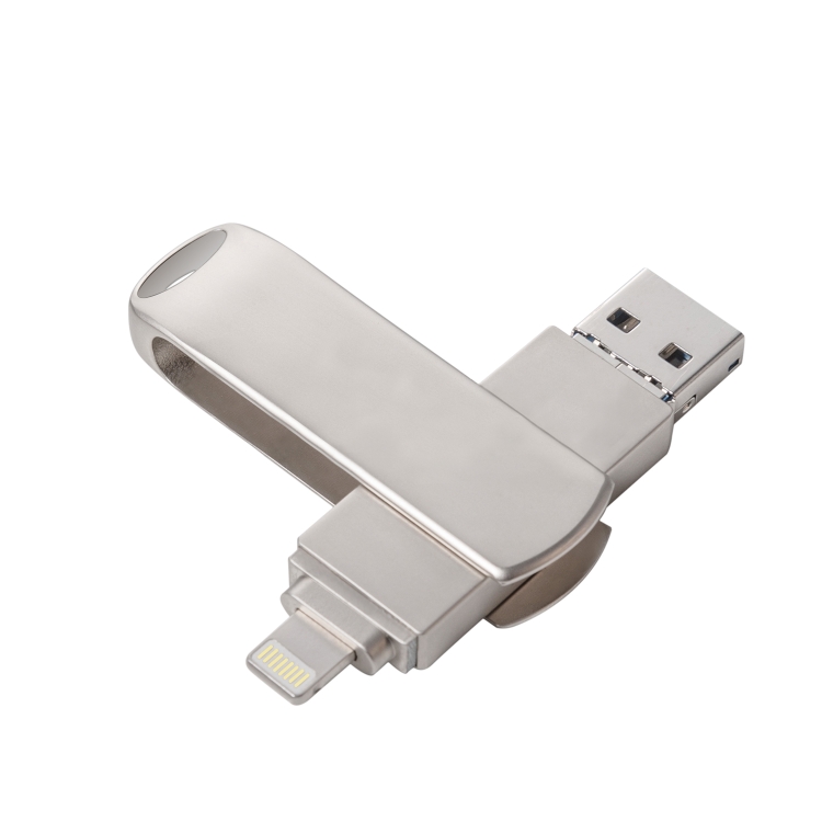 MFi Clé USB 3 en 1 haute vitesse de stockage externe certifiée MFi pour  iPhone, iPad, Android, PC et autres appareils 128 Go
