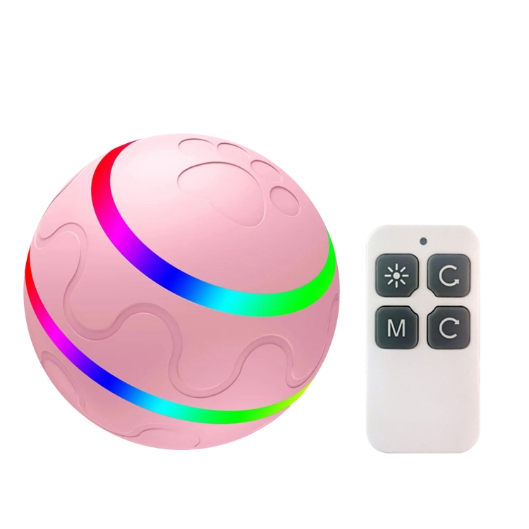 Cheerble Ice Cream Ball, Smart Interactive Cat Toy Ball, Pink