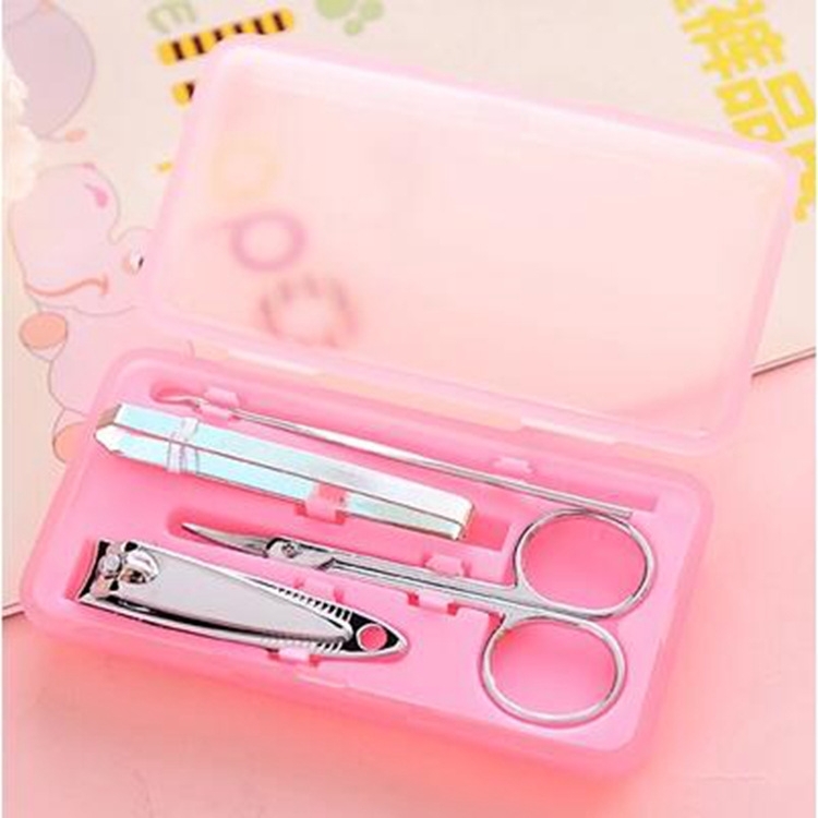 4 Sets Of Stainless Steel Nail Clippers, Random Color Delivery