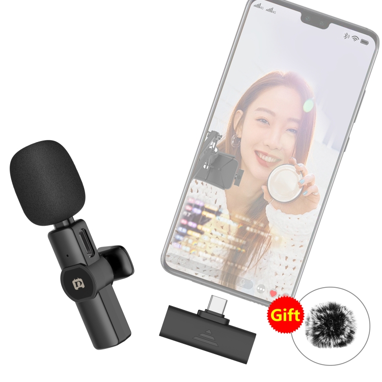 Für Kamera-Smartphone Lavalier-Mikrofon Mikrofon Empfänger Kunststoff Schwarz 