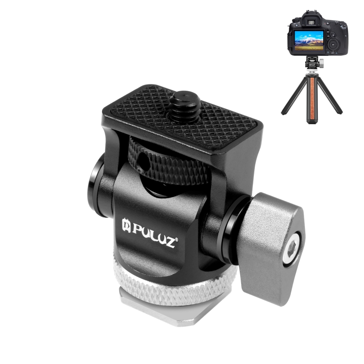 Soporte Triple De Zapata Fría MINIFOCUS – Barra De Aluminio Con 3 Zapatas Y Adaptador A 1/4”, Para Micrófono, Luz Y Flash En Cámara