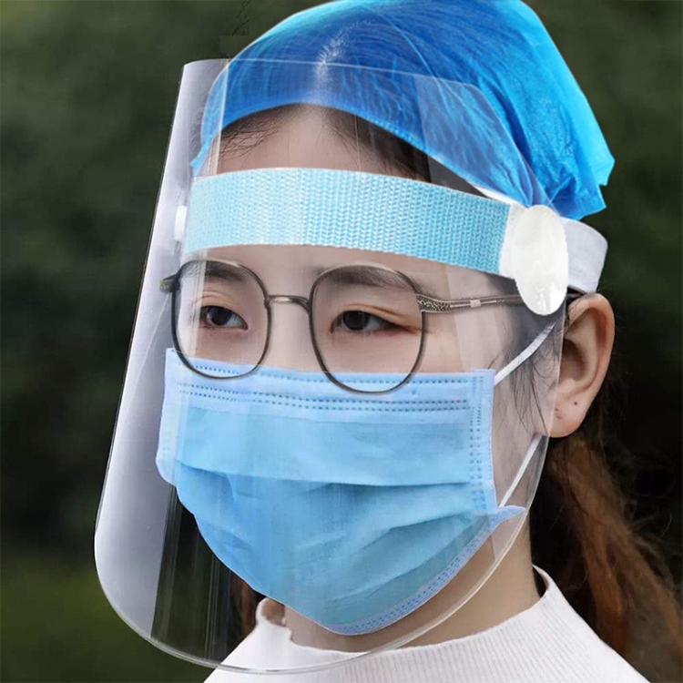 Elastic Full Face Shield Goggles Visor Hat Eye Helmet Anti-Fog Anti-Spitting 