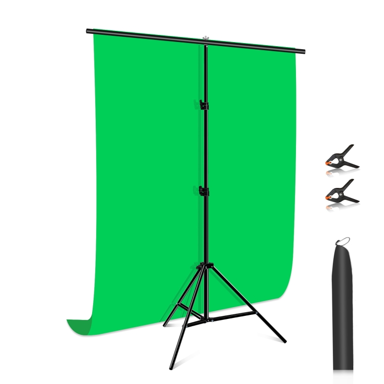 PULUZ 1x2m T-Shape Photo Studio Background Support Stand Backdrop ...