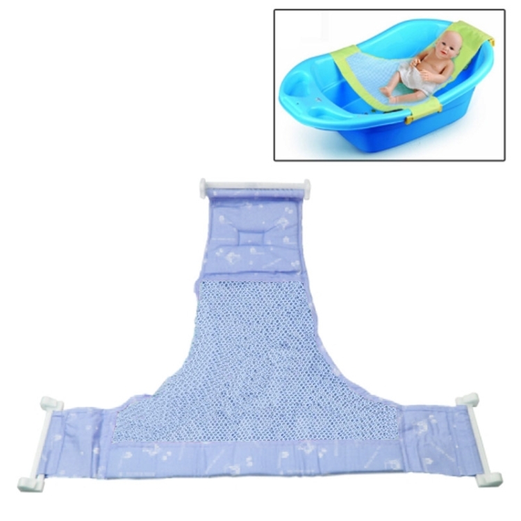 Safe Cushion Baby Bath Bed / Bathtub Bath Seat Baby Bath T Bed(Blue)