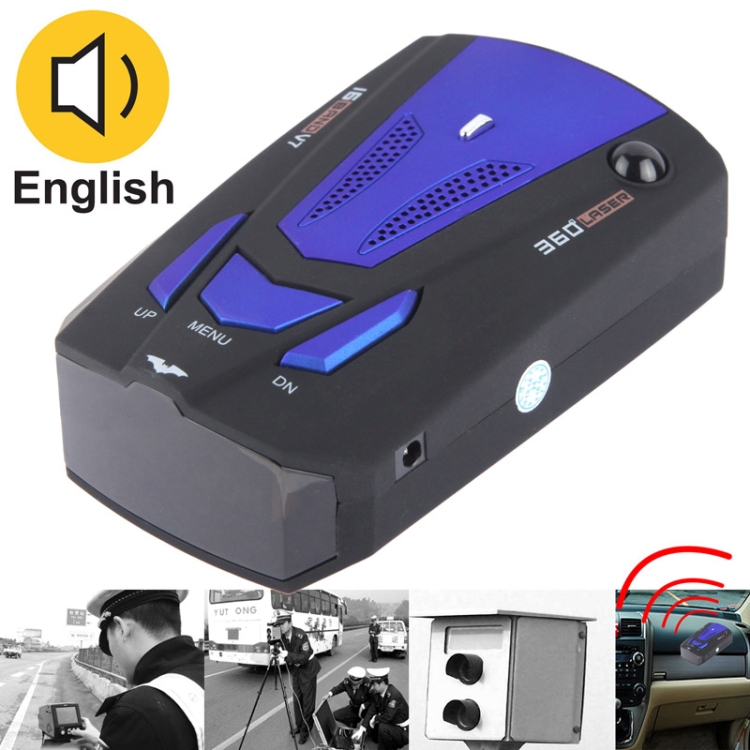 Police Radar Detectors for Cars with Vehicle Speed Alarm System and Auto 360 Degree Detection Radar Detector 