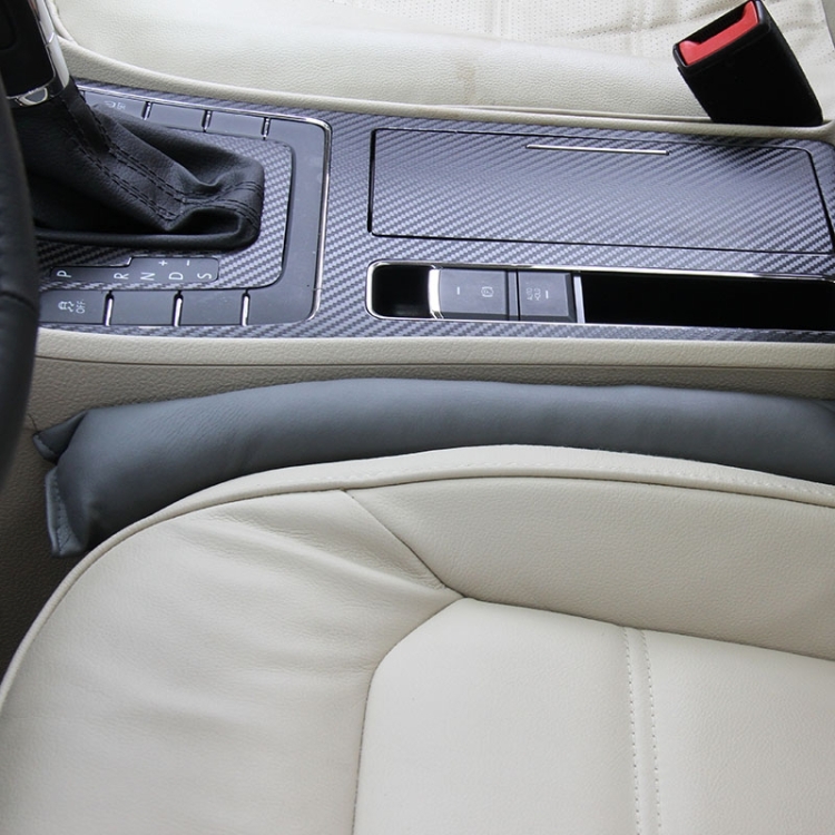 2 PCS Leder-Autositzlückenfüller, Größe: 45x7x4,5 cm (grau)