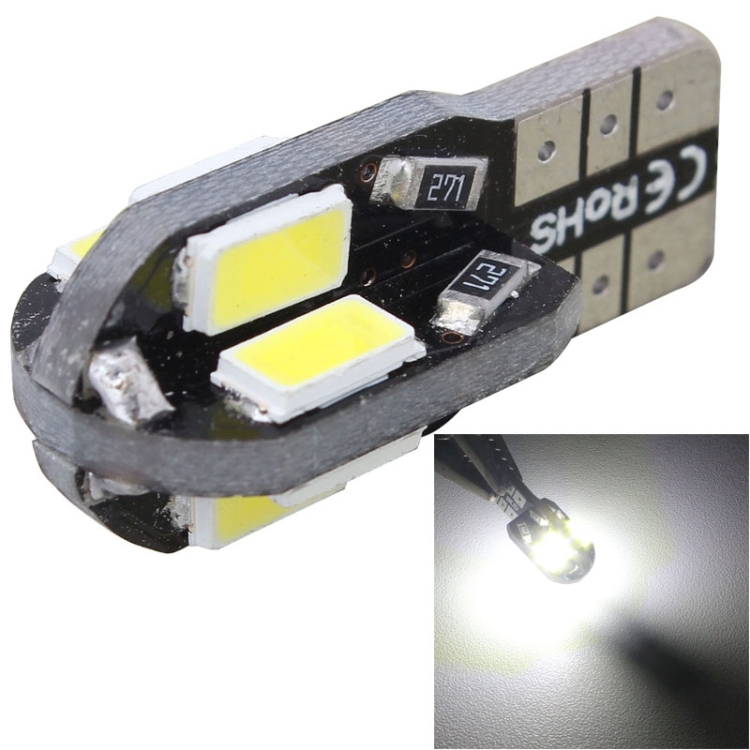 10 PCS T10 4W 280LM White Light 8 LED SMD 5630 Canbus Decode Car Clearance  Lights