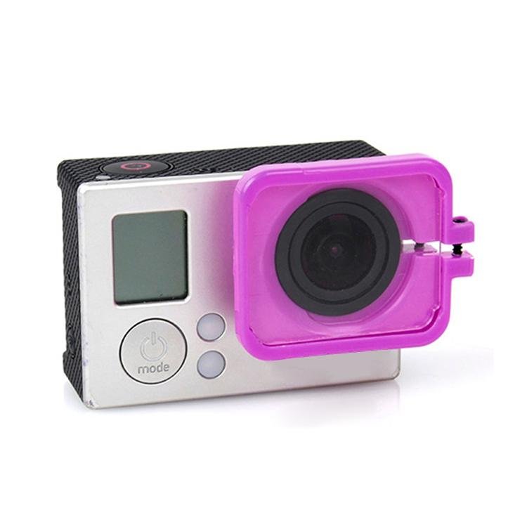 TMC Lens Antiexposure Protective Hood for GoPro HERO4 /3+(Purple)