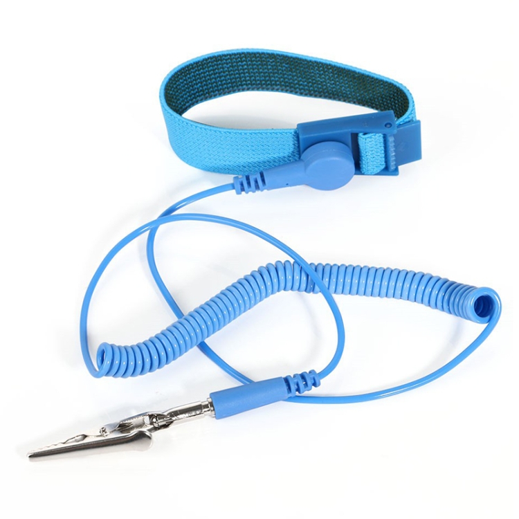 Antistatique Bracelet antistatique Dragonne Bande Outil de mise à la terre  de décharge ESD (bleu bébé)