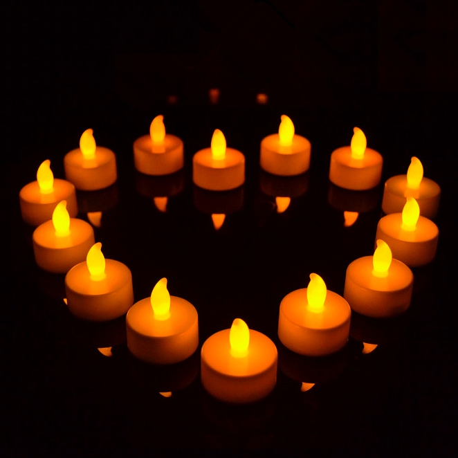 Pcs Flameless Led Tea Light Electric Candles