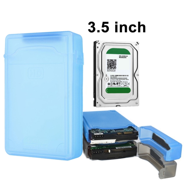 Blue 3.5 Inch HDD Protective Storage Box for IDE/SATA 