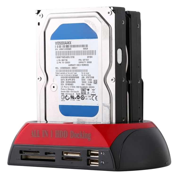 Station d'accueil dock pour disque dur 2,5 ou 3,5 pouce USB pour SSD HDD  SATA