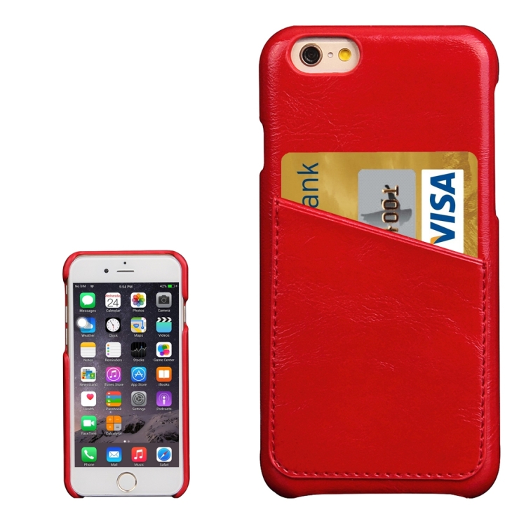 For iPhone 6 Plus & 6s Plus Fashionable Crazy Horse Texture Leather