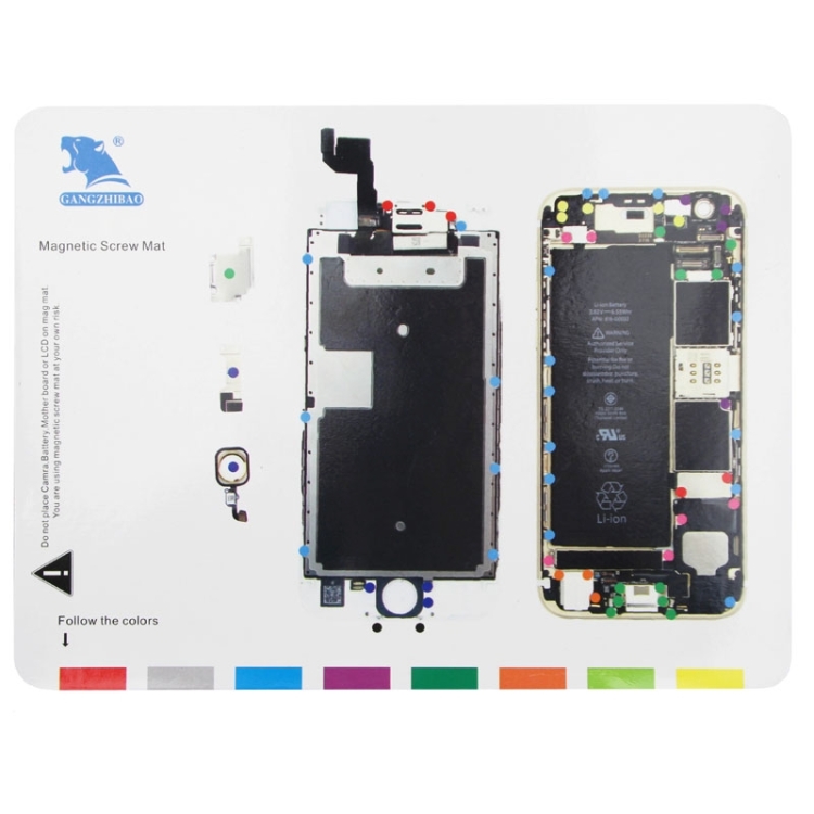 Magnetic Screws Mat For Iphone 6s Size 24 7cm X 18 7cm