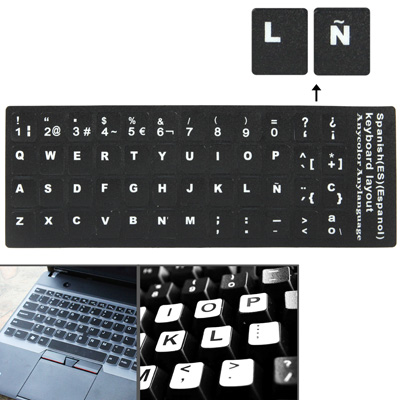 Learning French AZERTY Colored non transparent keyboard stickers