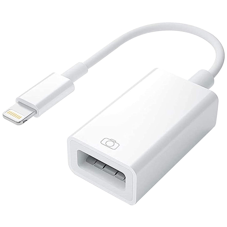Câble Adaptateur USB Femelle Apple 8 Broches Mâle pour iPad et iPad Mini