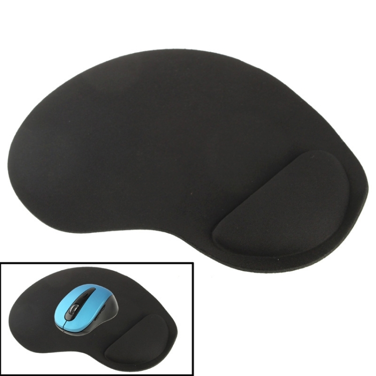 Cloth Wrist Rest Mouse Pad(Black)