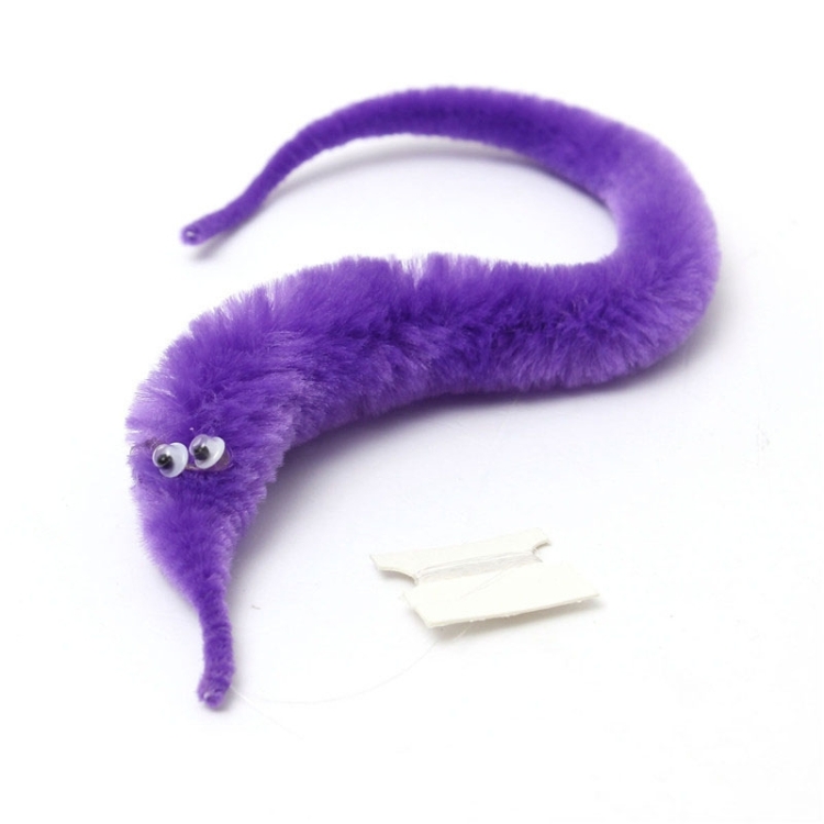 2x funny magic twisty worm fuzzy and soft cute toy pw D_X 