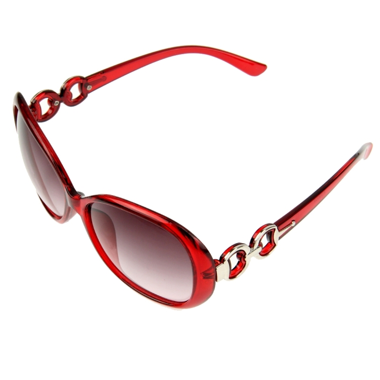 Retro Uv400 Uv Protection Pc Frame Ac Lens Sunglasses Wind Red