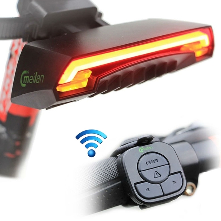 Meilan X5 Wireless Remote Control Laser Tail Lamp for Bicycle