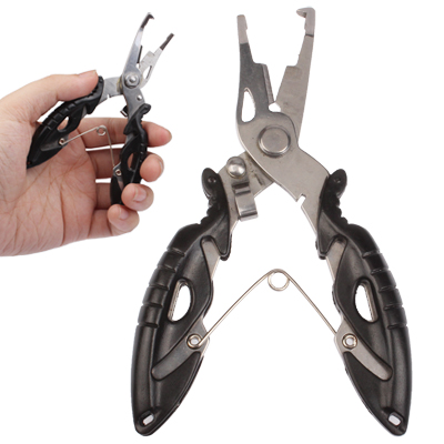 Multifunctional Stainless Steel Jaw Fishing Pliers Scissors Hook Removal  Tool Line Cutter Fishing Tackle, Random Color