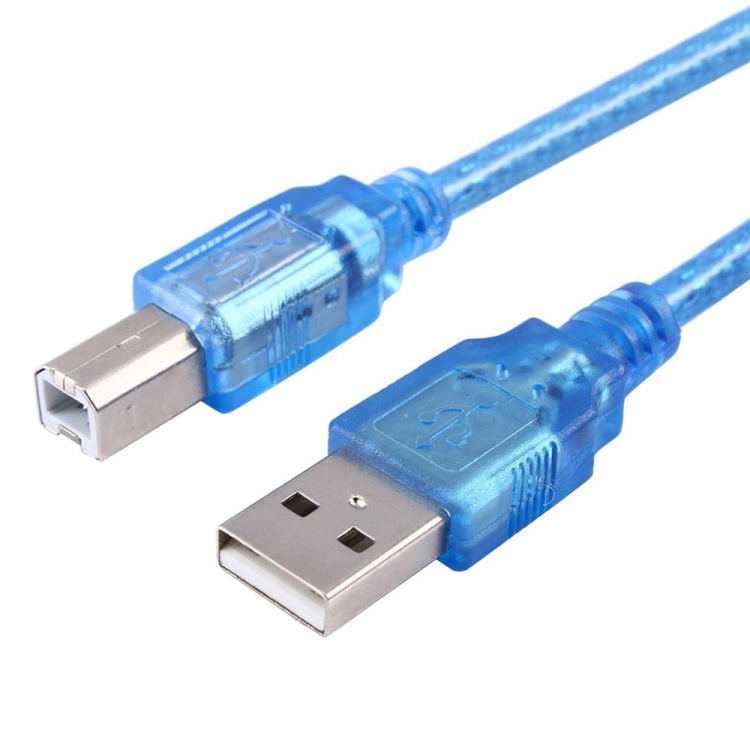 Câble d'extension d'imprimante USB 2.0 AM vers BM, longueur: 1,8 m (bleu)