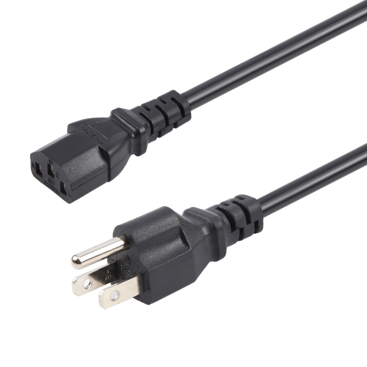 Universal US 3 Prong AC Power Cords for Desktop Computer Printer