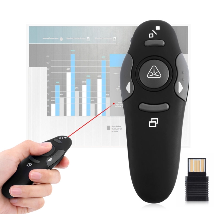 10€01 sur Pointeur de Présentateur sans Fil USB Télécommande PPT pour  Présentation Powerpoint - Télécommande - Achat & prix