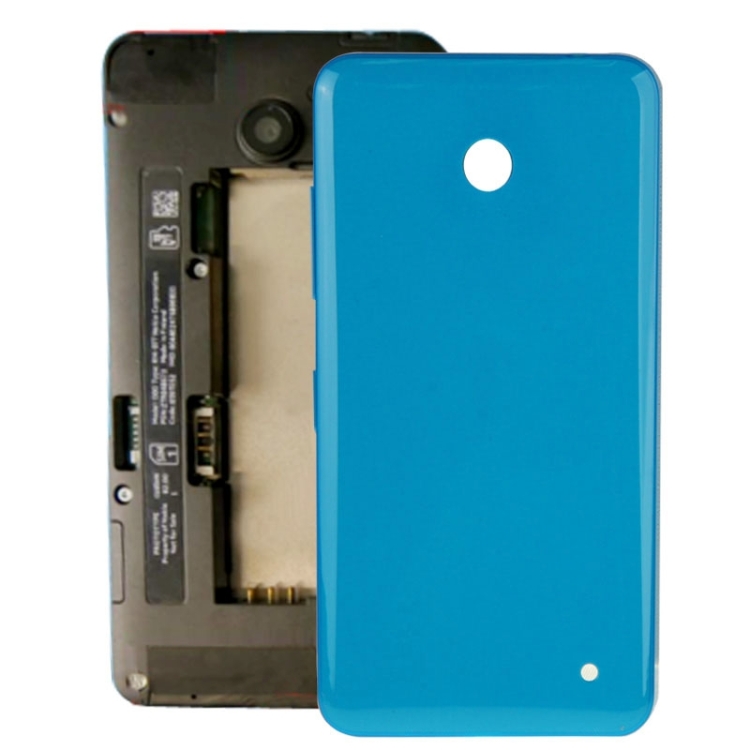 Modieus Alternatief voorstel rotatie Housing Battery Back Cover + Side Button for Nokia Lumia 635(Blue)