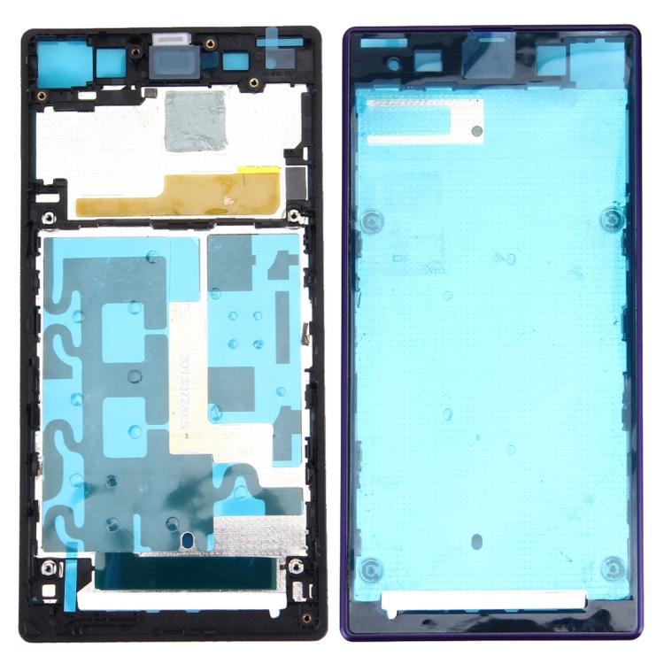 Front Housing LCD Frame Bezel Plate for Sony Xperia Z1 / C6902 / L39h /  C6903 / C6906 / C6943(Purple)