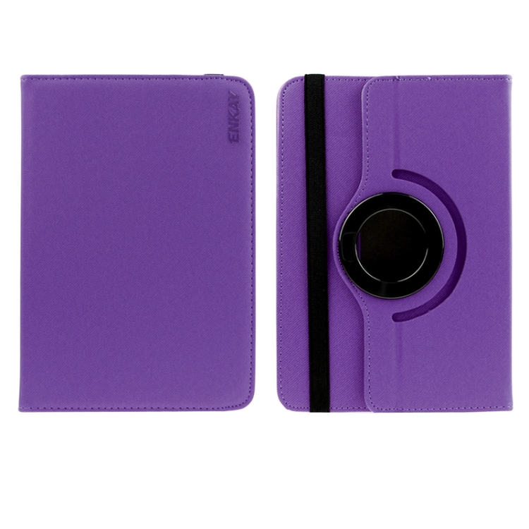 ENKAY Jean Texture 360 Degree Rotation Universal Tablet Leather Case ...