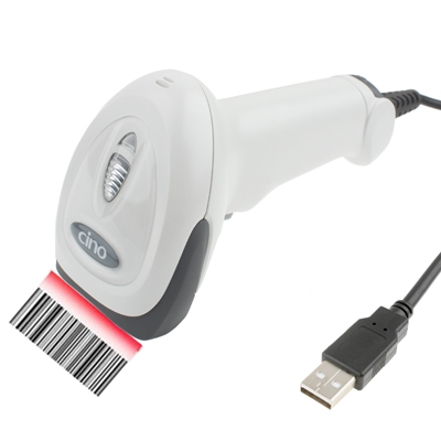 LETTORE CODICE A BARRE BARCODE SCANNER CON CAVO USB CABLATO PISTOLA LASER