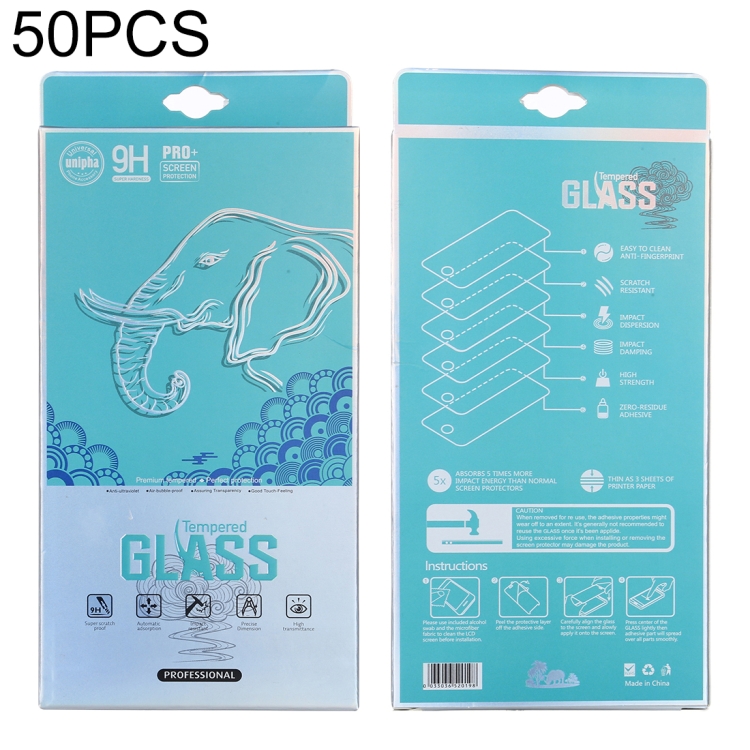 50 PCS Elephant Pattern Paper Outer + Plastic Inner Packaging Box for ...