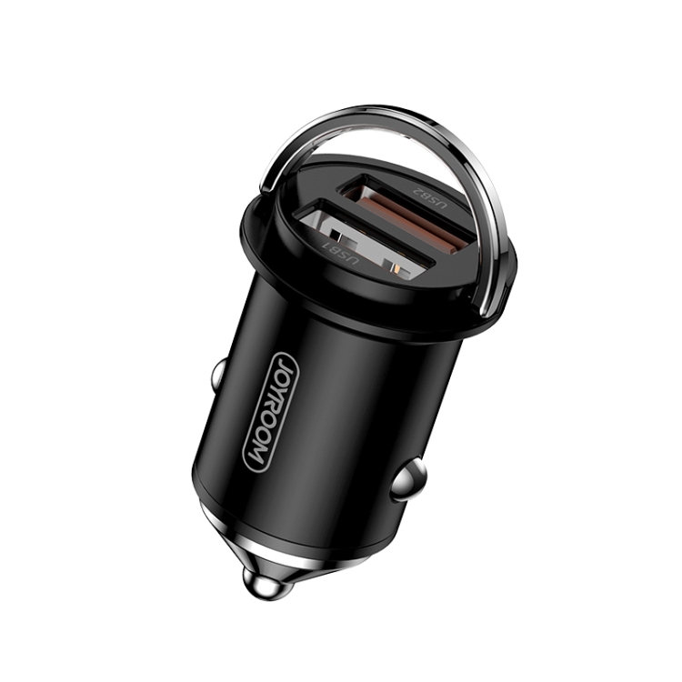 JOYROOM JRC10 PPS Series 45W Daul USB Port Smart Car Charger (Black)