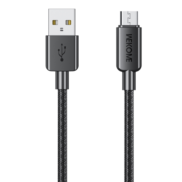 15% OFF by SUNSKY COUPON CODE: SAS8258 for WEKOME WDC-03 Tidal Energy Series 3A USB to Micro USB Braided Data Cable, Length: 1m (Black)