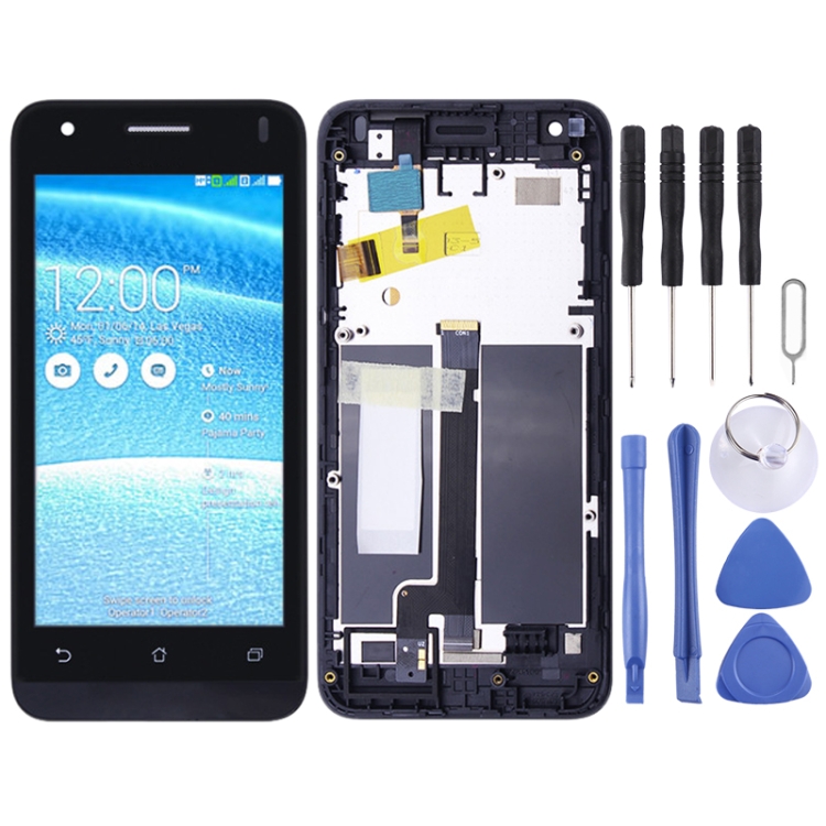 Asus Zenfone C ZC451CG Z007 디지타이저 전체 어셈블리(프레임 포함)용 OEM LCD 화면(검정)