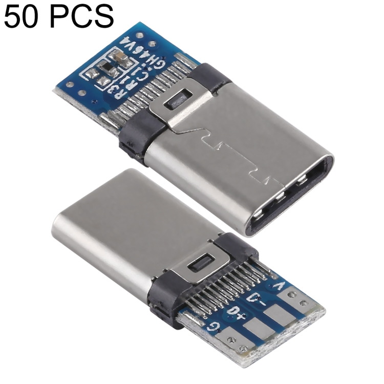 Adaptador Conector USB Tipo A Macho 2.0 con placa PCB