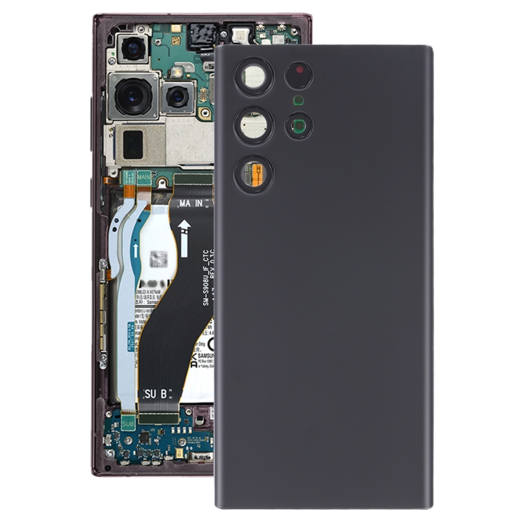 For Samsung Galaxy S22 Ultra 5G SM-S908B Battery Back Cover with Camera ...