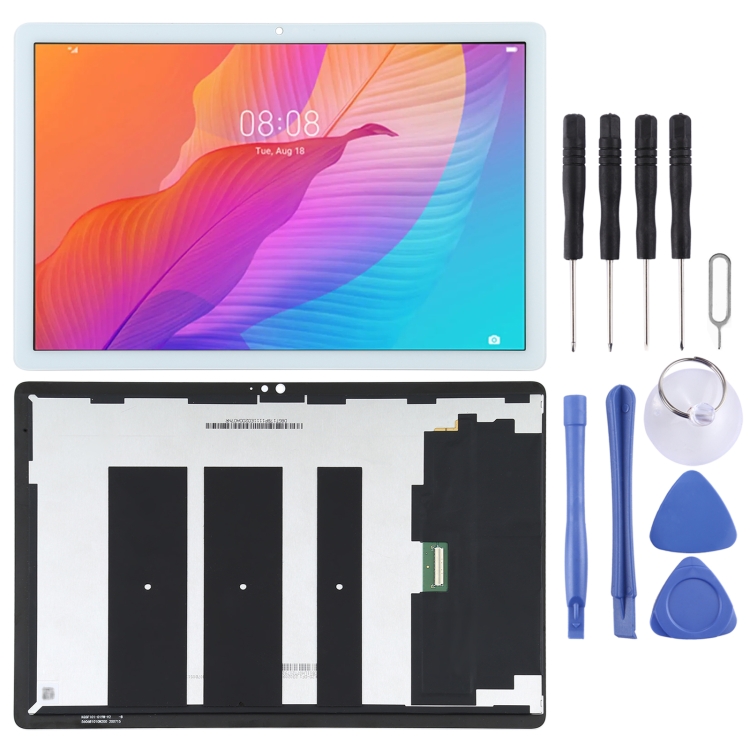 Huawei MatePad T10 AGR-L09 AGR-W03 디지타이저 전체 어셈블리(흰색)용 기존 LCD 화면