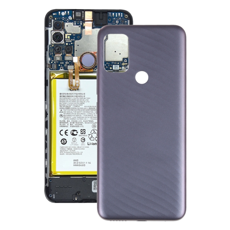 Couverture arrière de la batterie pour Motorola Moto G10 XT2127-2 (gris)