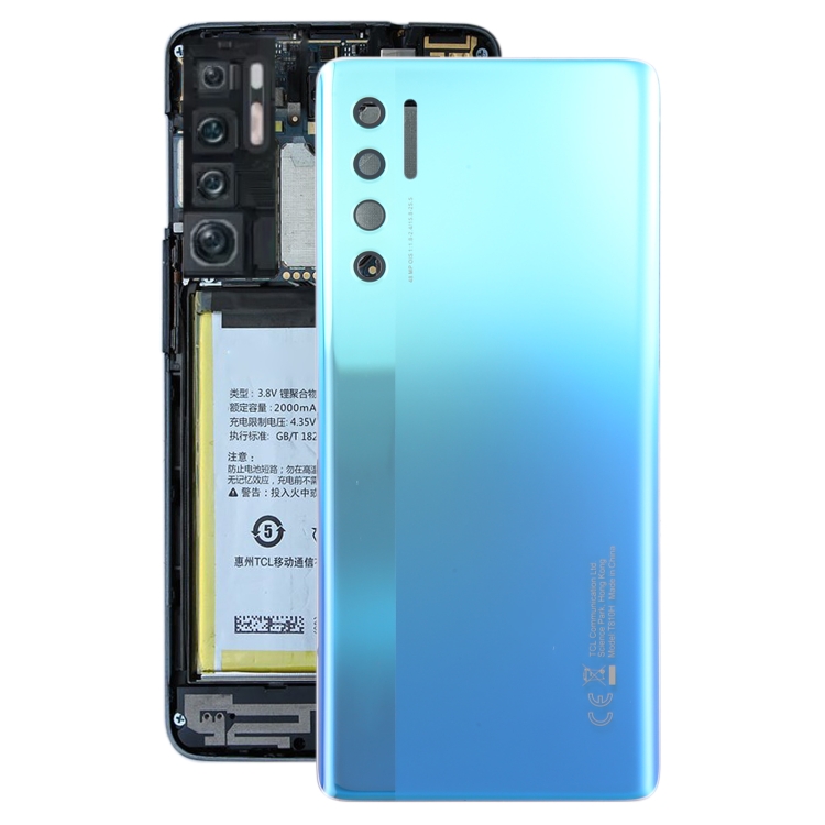 For TCL 40 NxtPaper 4G Original Battery Back Cover(Blue)