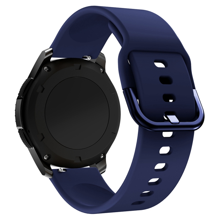22mm For Huawei Watch GT2e/GT/GT2 46MM Color Buckle Silicone Watch Band  (Midnight Blue)