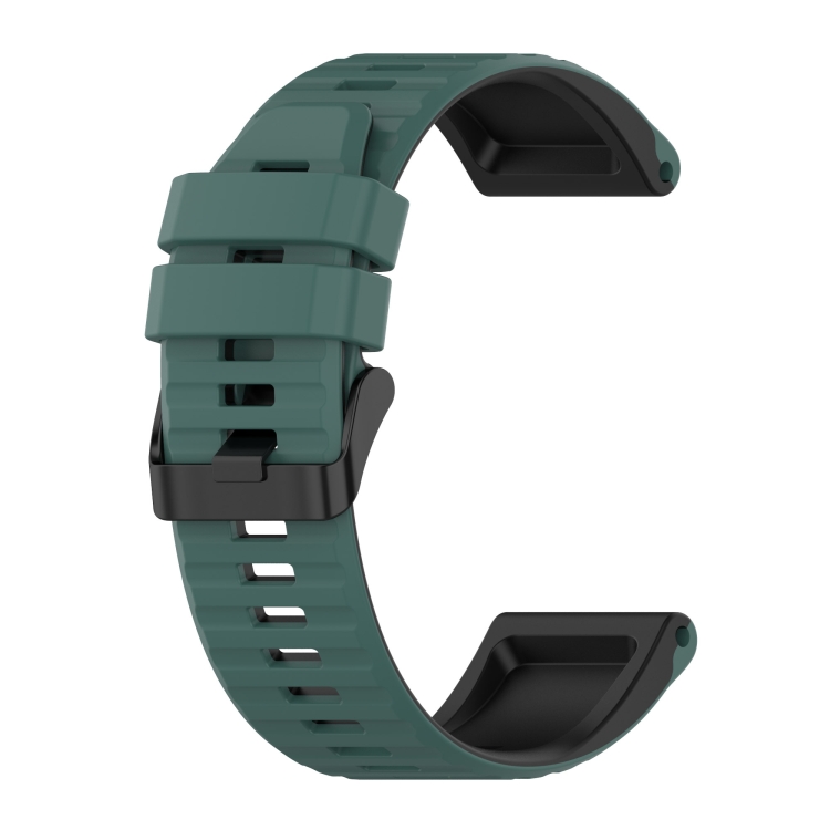 Correa de silicona para Garmin Fenix 6X / 6X Pro / 6X Sapphire Watch,  texturas de rayas de