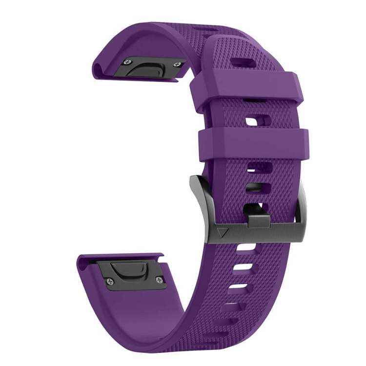 For Garmin Instinct 2 22mm Silicone Watch Band Purple