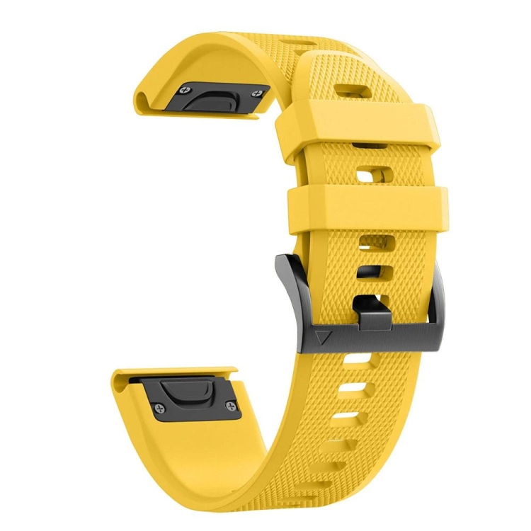 For Garmin Descent Mk2S 20mm Silicone Watch Band(Yellow)