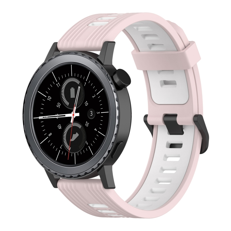 Para Samsung Gear S2 Classic 20 mm Patrón vertical de dos colores Banda de  reloj de