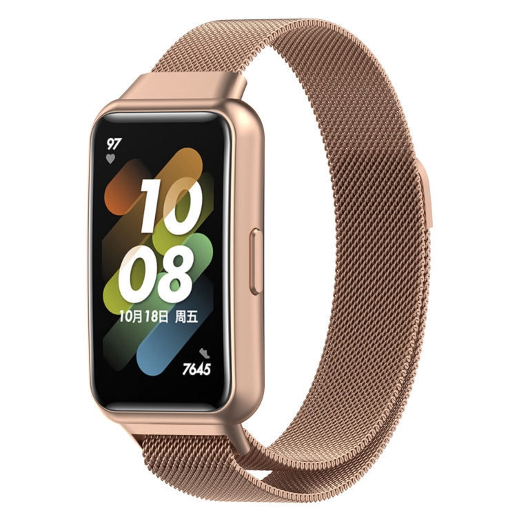 Rose gold magnetic clearance watch